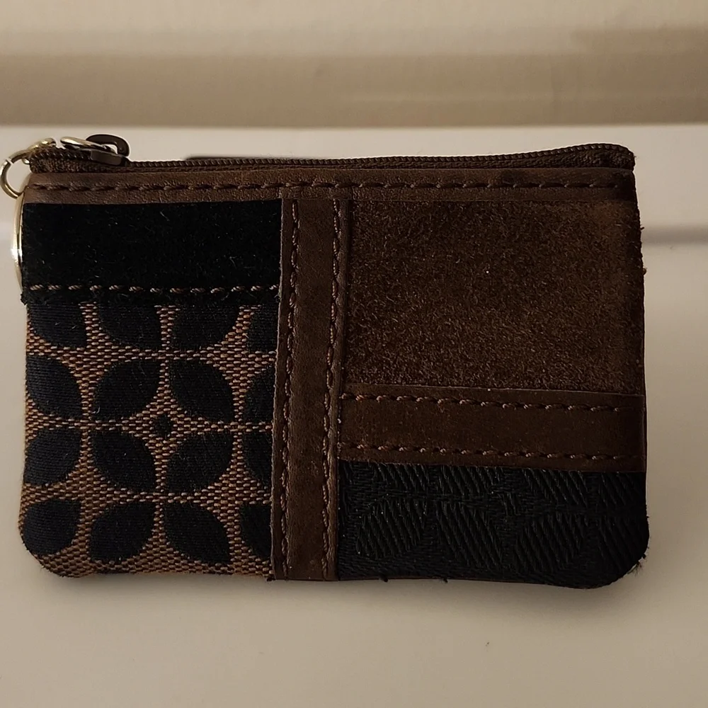 Michael Kors Leather Crossbody w/Free Fossil Cardholder